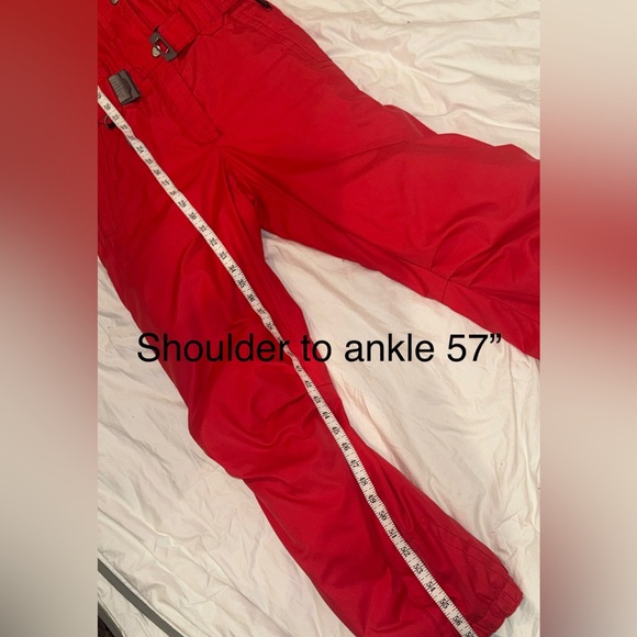 Women’s sz 8 Killy Ski Snowsuit Air & Water A.W.T Retro Red 80s France pristine - Picture 13 of 16